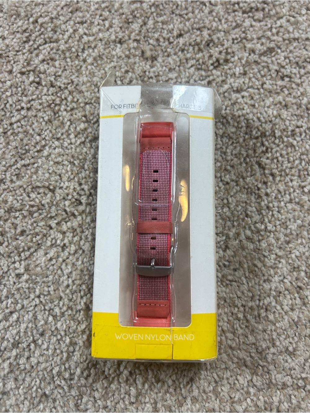 Fitbit Replacement Bands 2 Pack Pink Hot Pink Woven Nylon Watch Straps